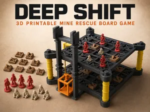 DEEP SHIFT - Modular Mine Rescue Board Game