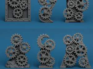 Steampunk Gear Decor Pack