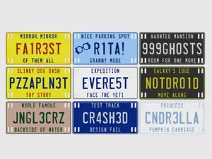 Electric Scooter License Plate 