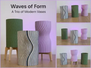 Waves – A Trio of Modern Vases