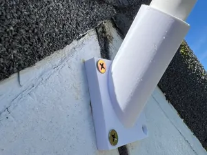 0.5 inch PVC pipe angled holder