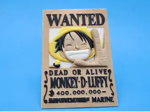 Monkey D. Luffy Wanted Poster 3D Relief