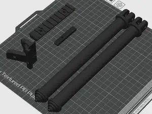 Rifle Bipod 200mm with Picatinny rail complete kit