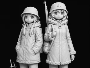 Girls' Last Tour (Shoujo Shuumatsu Ryokou) Diorama