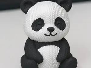 Knitted Panda