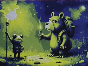 Art | shall we continue? |2024| Fictional Cartoon