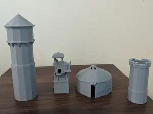 DnD Tent and Towers Minis for Board Game