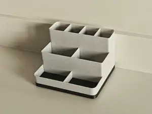 3-Level Bathroom Organizer with Toothbrush Holders