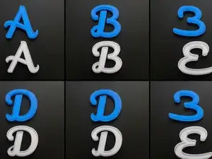 Lettera 3D e numeri nomi vuote LED a incastro