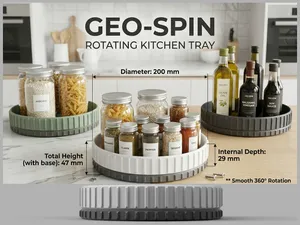 GEO-SPIN – Rotating Kitchen Tray