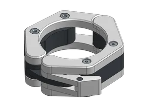 Low-Profile Olympic Barbell Clamp (TPU Grip)
