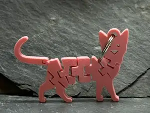 Katze Schlüsselanhänger fidget fröhlich