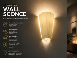 Wall Lamp - Elegant Design, Smarter Maintenance