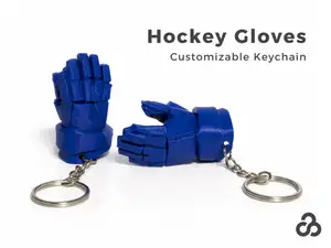 Hockey Glove Keychain