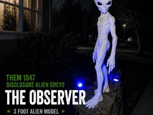 3 Foot Alien Observer THEM 1947