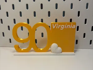 Decoração 90 anos c/ foto