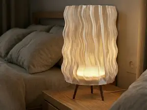 Laslo Lamp - Modern Pleated Table Lamp