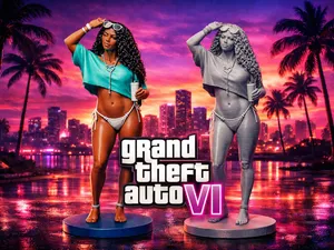 GTA VI – ACTION FIGURE BRUNETTE GIRL