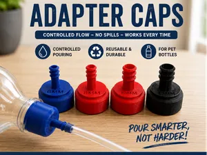PET Bottle Hose Adapter Caps 6mm, 8mm, 10mm & 12mm