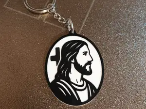 Jesus Face Keychain