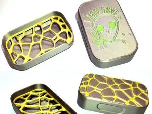 Soap Dish with Lid  - Voronoi or Alien Design