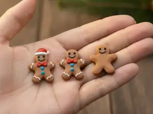 Mini Gingerbread Figure Set – Christmas Decoration