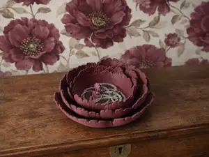 Peony Flower Jewelry Bowl – Decorative Tray