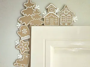 Gingerbread Christmas House Door Corner