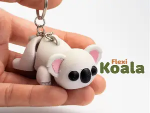 Tiny Flexi Koala - Articulated & Keychain