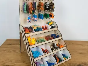 Keychain and Jewelry Display Trays Organizer Boxes