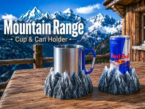 Mountain Range Cup & Can Holder