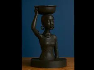 Statuetta donna africana -