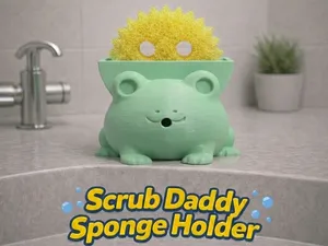Bubbles the Frog Scrub Daddy Holder