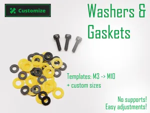Washers & Gaskets M3 -> M10 - Customizable