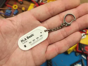 Bambulab refill sticker keychain