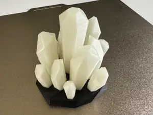 Glow in the Dark Crystals and Removable Rocky Base