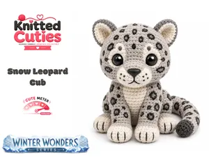 Knitted Cuties | Snow Leopard Cub