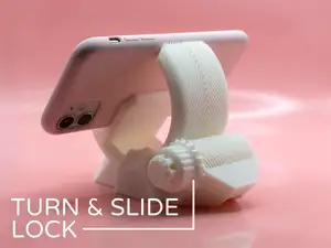 Herringbone Gear Phone Stand Pork3D by Pork3D.com