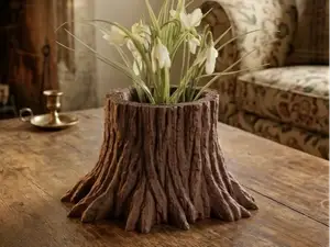 Woodland Stump Planter
