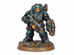 Grimdark Space Dwarf Heavy Exosuit