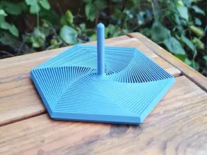 Big Hexagon Twist Fidget - with handle