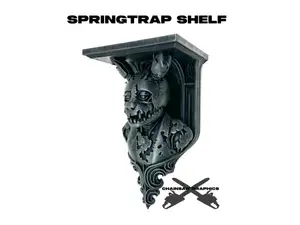 Five Nights at Freddys Springtrap wall shelf