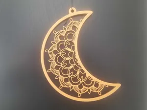 Croissant de lune mandala décoration