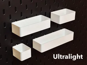 Ultralight Bins for IKEA Skadis - 4 Sizes
