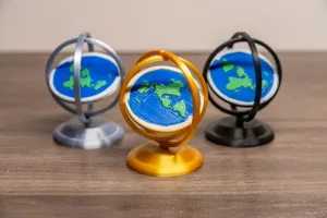 Mini Flat Earth Globe