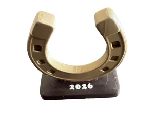 Hufeisen mit Sockel – Glücksbringer 2025 & 2026