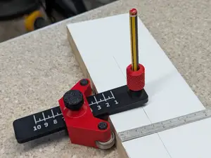 Parallel edge marking tool straight & curved edges