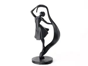 Elegant Flowing Dancer Sculpture – Modern Art
