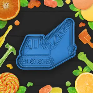 Heavy crane cookie cutter / stamp