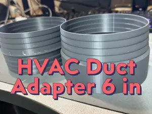 6Inch HVAC Duct Adapter